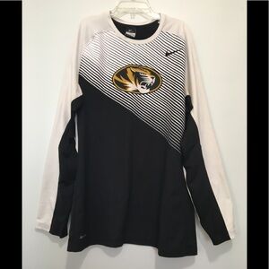 Nike Dri Fit Missouri Tigers Stripe Logo Shirt XL